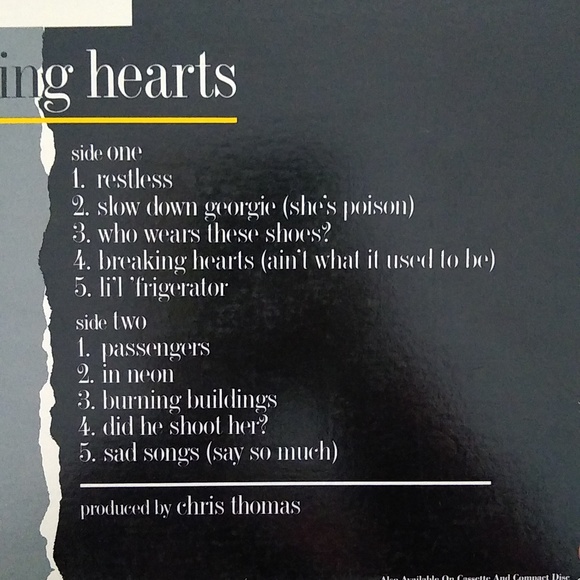 Vinyl Records Elton John 'Breaking Hearts' - Picture 3 of 3